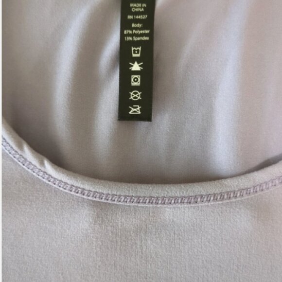 90 Degree By Reflex Lilac Short Sleeve Pullover Top, Size M, NWT - Picture 5 of 6